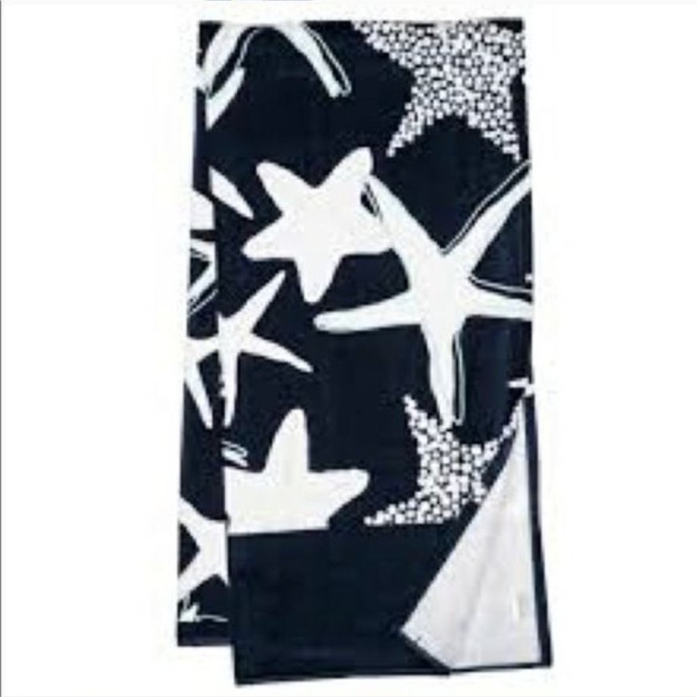 Thirty-One - NEW - Summer Days Towel in Navy Starfish Splash